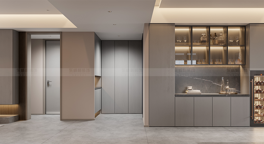 曾瑞老师门厅案例|动线合理化，简单的色彩营造出家格调​，充分利用空间