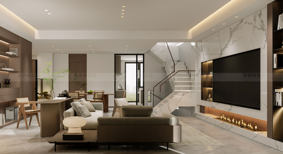 刘永强老师楼梯案例|以圆滑的曲线造型呈现  搭配柔和的线性光  引人入胜